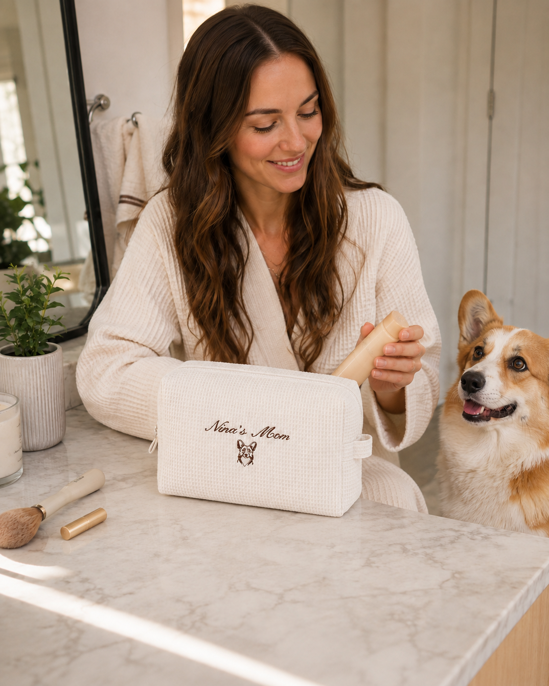 Pet Mom Makeup Bag