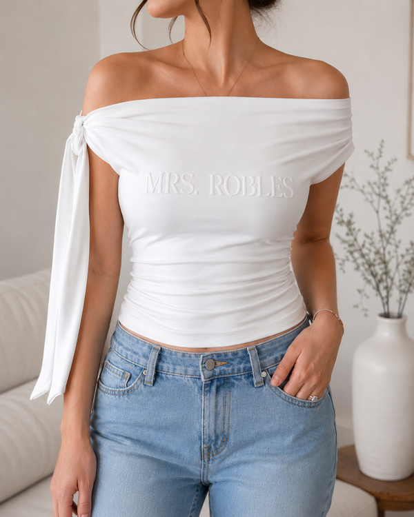 Off-Shoulder Bridal Top (Tie)